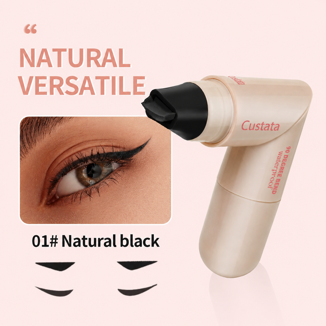 Dual‑Ended Waterproof Cat Eye Eyeliner Stamp Pen