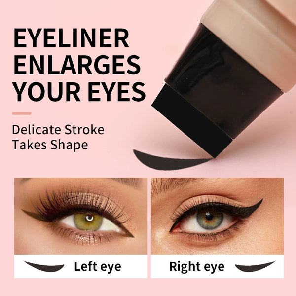 Dual‑Ended Waterproof Cat Eye Eyeliner Stamp Pen